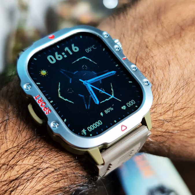 LAXASFIT H11 Smartwatch – Rugged Military-Style Watch